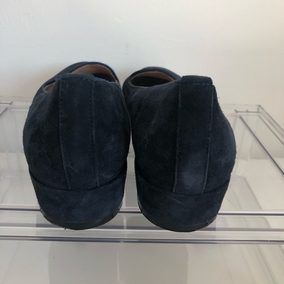 Shoon Navy Blue Suede Loafers - Picture 7 of 9